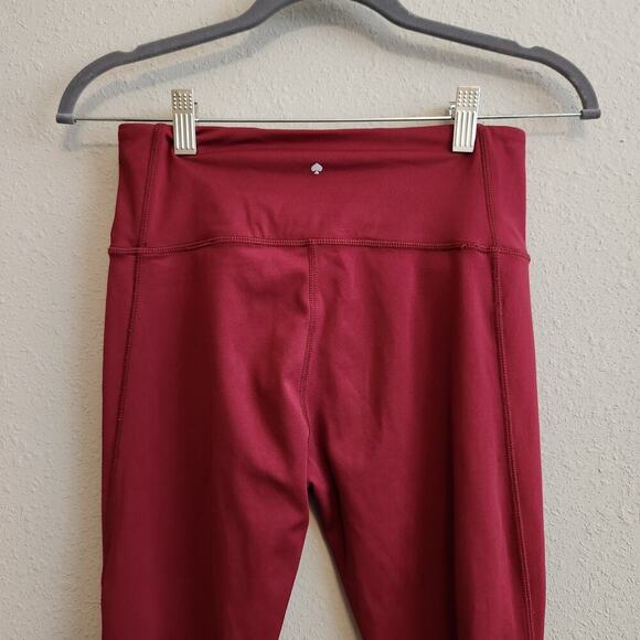 Kate‎ Spade Size Small Red Mesh Leggings Athleisure Wear - Picture 8 of 11
